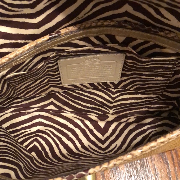 Coach Straw Python Clutch - Picture 10 of 16